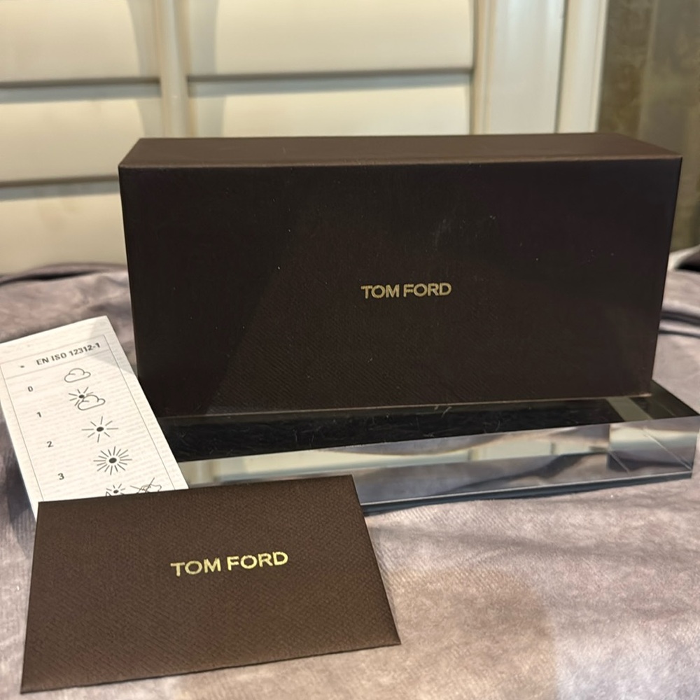 Tom Ford Brown Glass Box‎  New Box  (No Glasses)